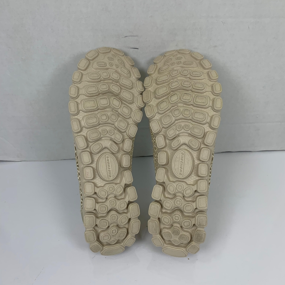 Skechers EZ Flex 2 Women's Tan Cream Sweetpea Ballet Flat Ballet Shoe  Size 9 - Picture 7 of 14